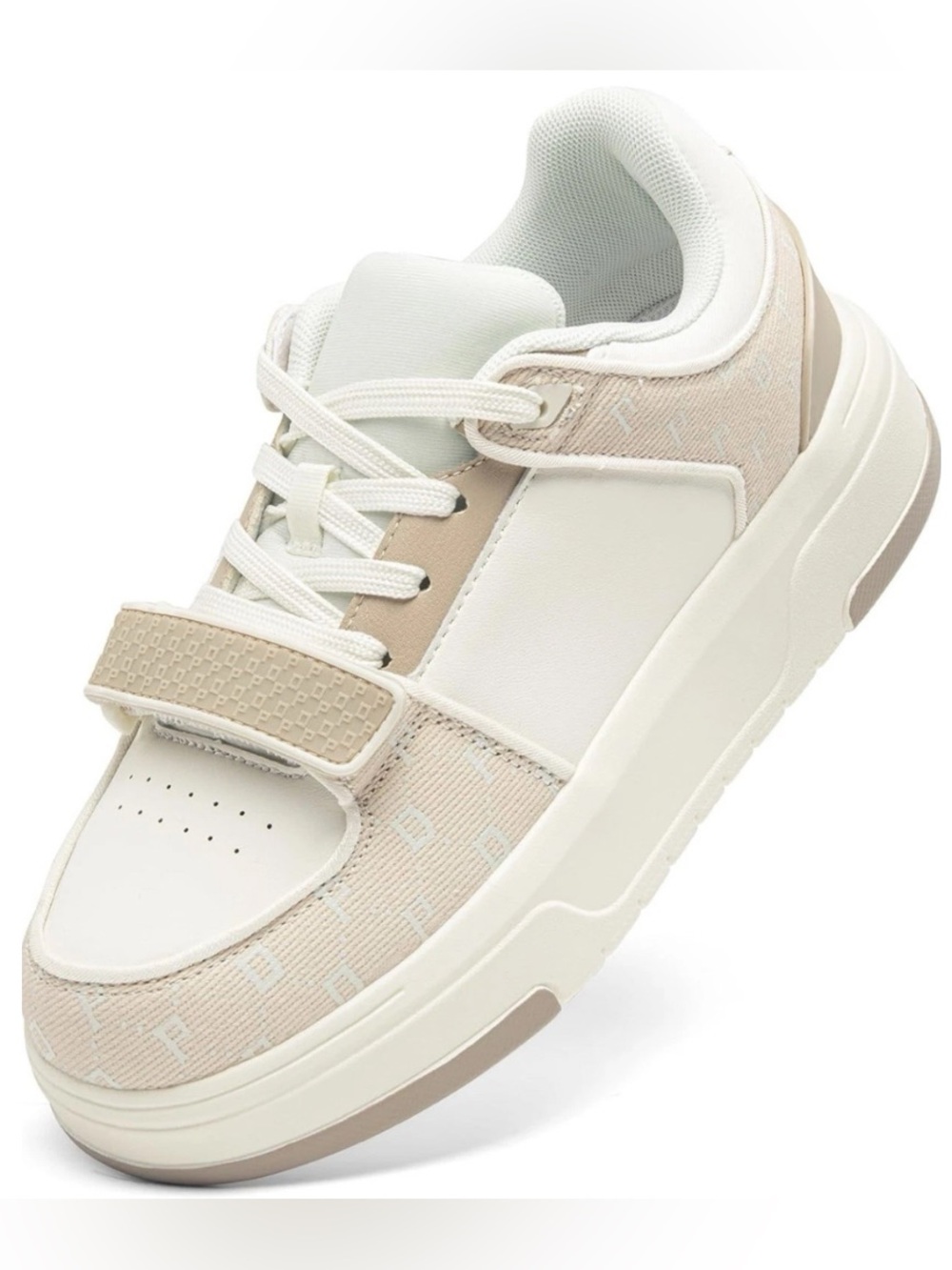 DREAM PAIRS Oli Chunky Platform Sneaker White Beige NIB Women's Size 9